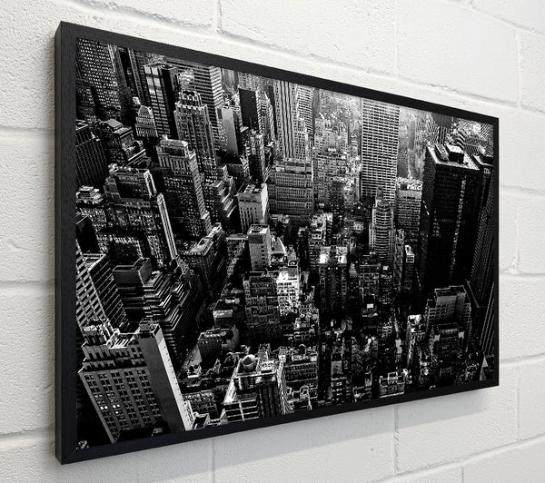 A View From The Empire State Building Black n White