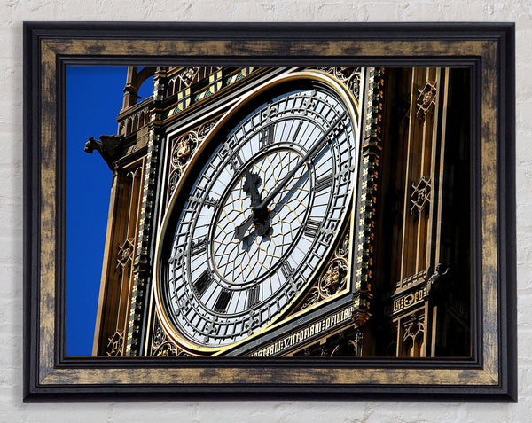 Big Ben Face Framed Print