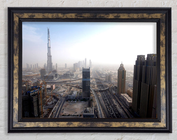 Burj Dubai Being Built Framed Print