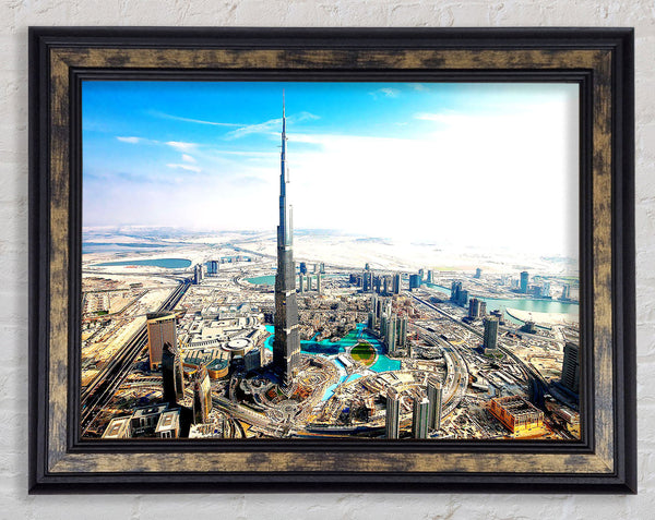 Burj Khalifa Aka Burj Dubai Framed Print