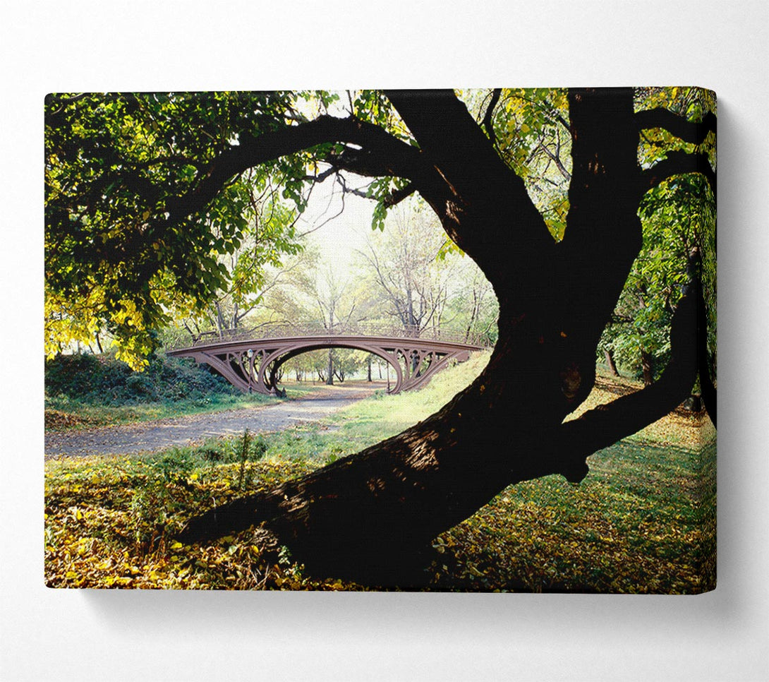  A Canvas Print of Central Park Bridge New York City Canvas Art