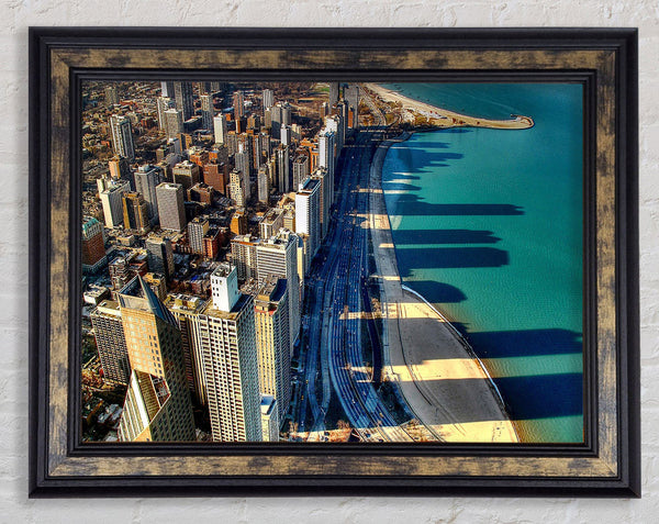 Chicago Beach Framed Print
