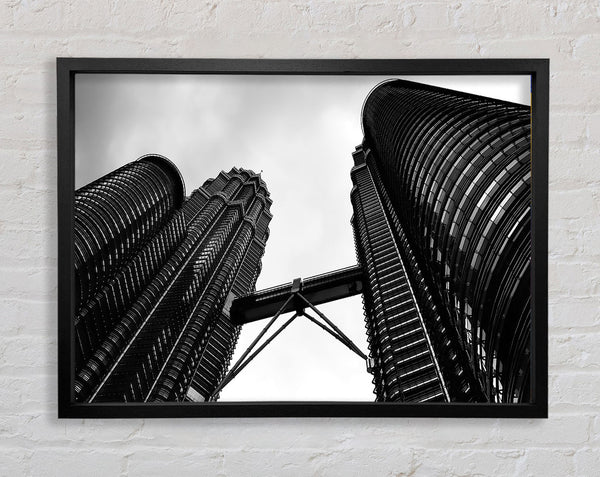Petronas Towers Kuala Lumpur B und W