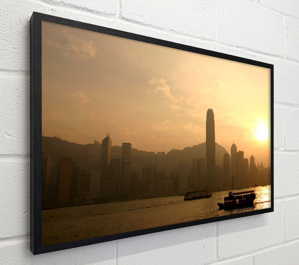 Hong Kong Misty Morning Sunrise