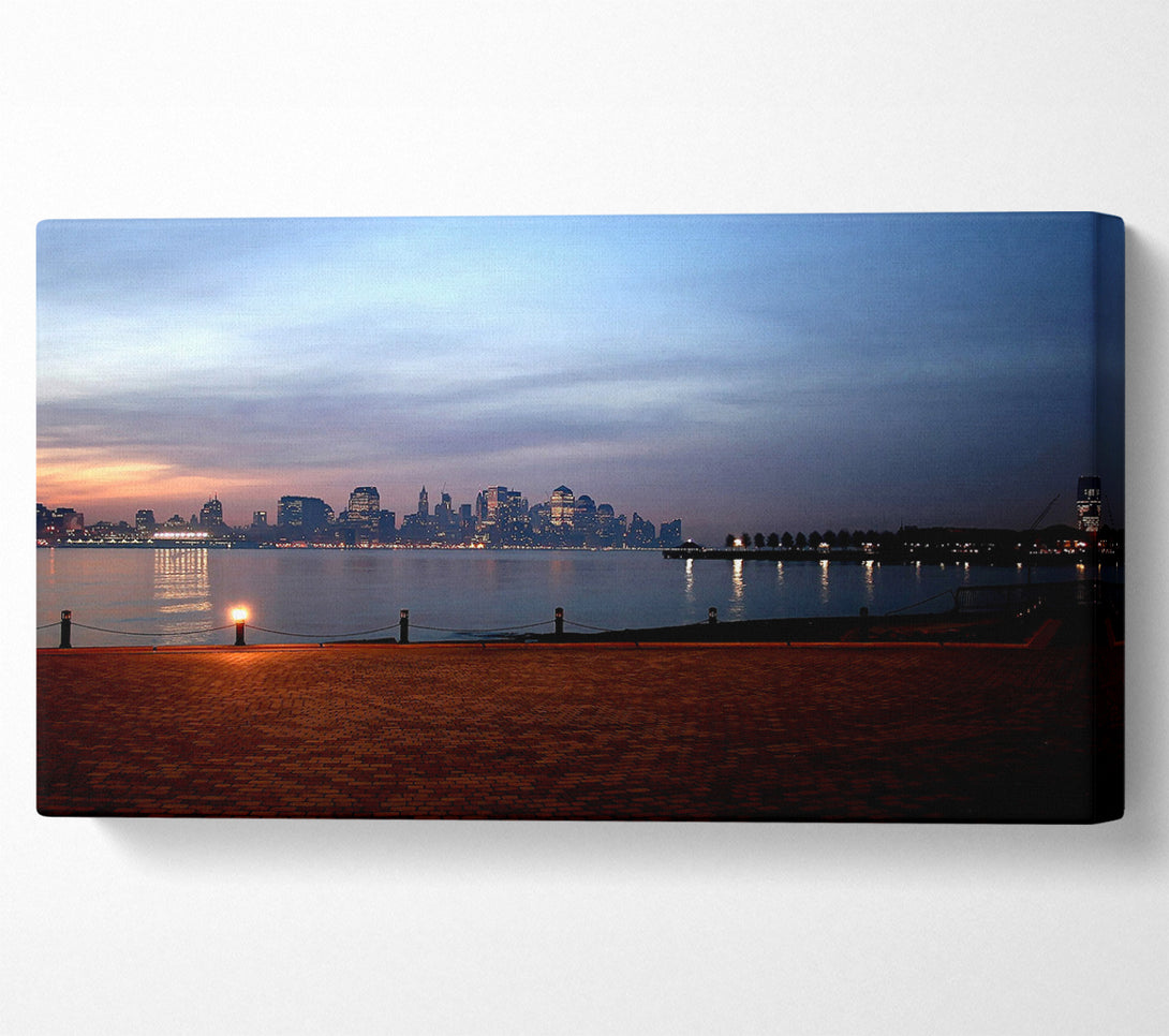  A Canvas Print of City Across The Water Canvas Wall Art