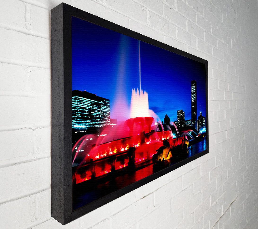  A Canvas Print of City Fountain Of Youth Canvas Print