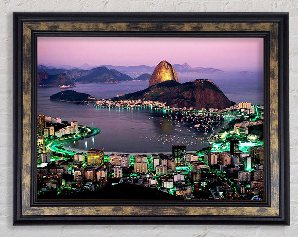 City Harbour Rush Hour Framed Print