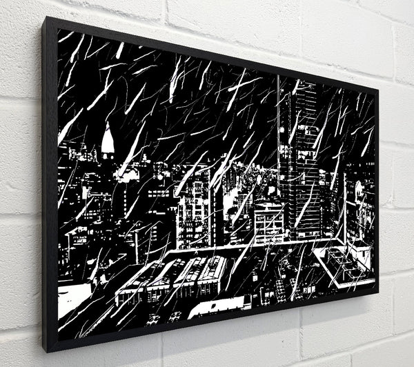 City Illustration B n W