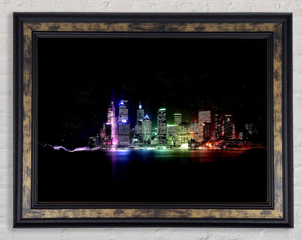 City Of Lights Framed Print