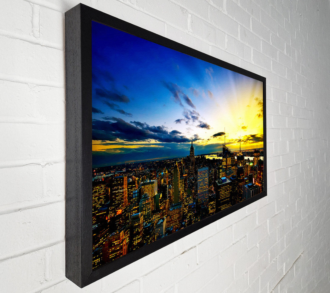  A Canvas Print of City Of The Golden Sun Canvas Wall Art