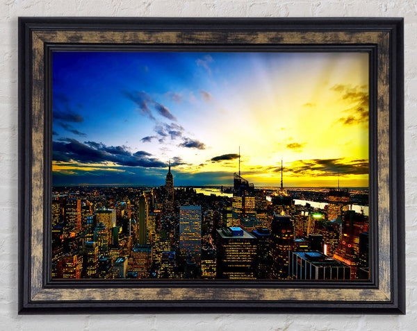 City Of The Golden Sun Framed Print
