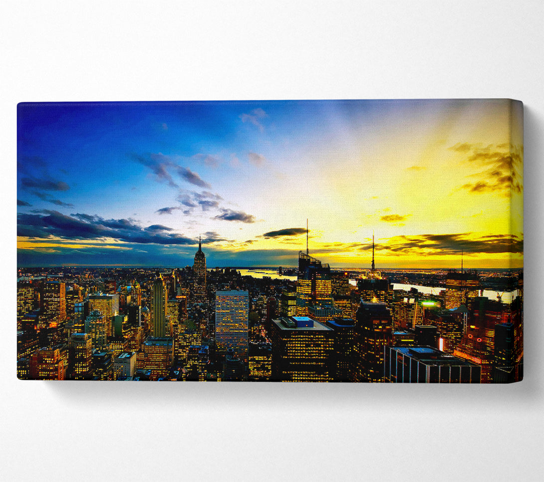  A Canvas Print of City Of The Golden Sun Canvas Wall Art