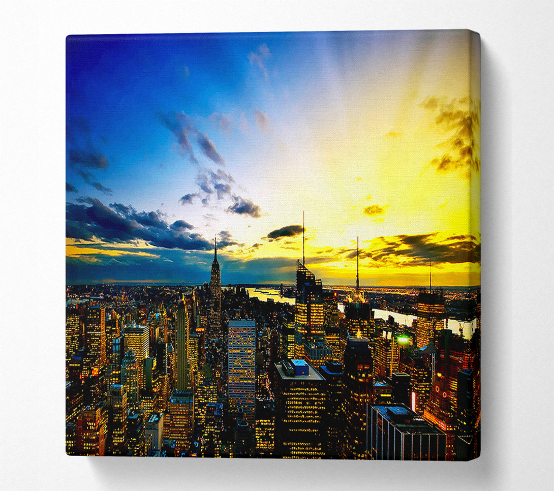  A Canvas Print of City Of The Golden Sun Canvas Wall Art