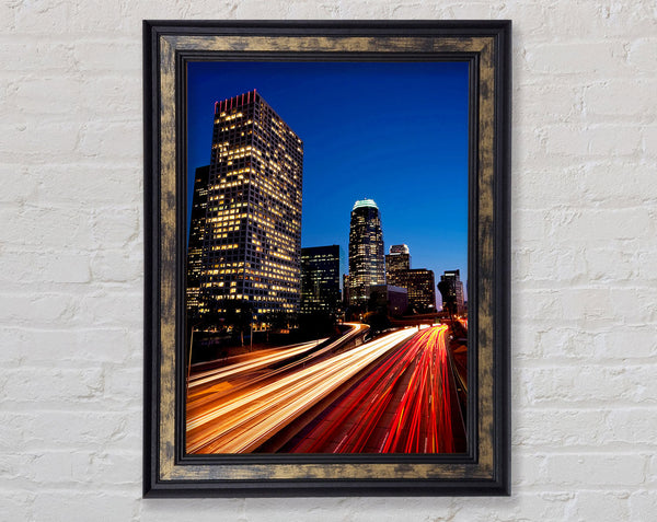 City On The Move Framed Print
