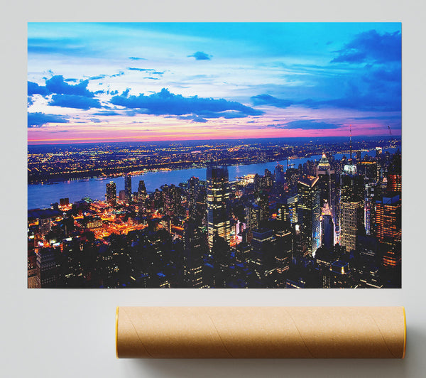 City River Flows Print