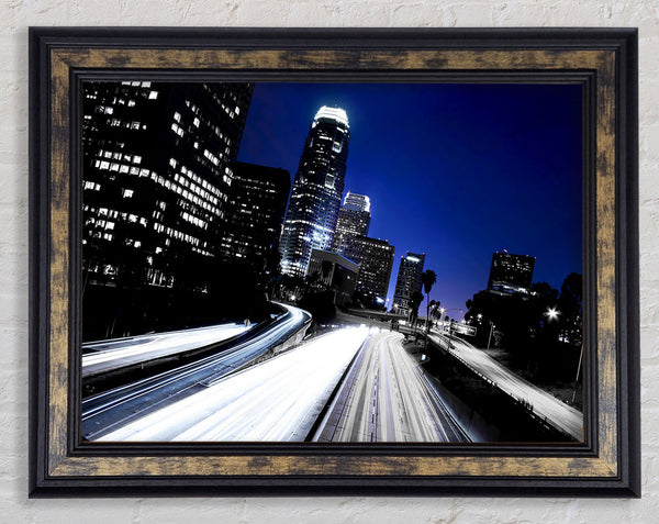 City Speedways Framed Print