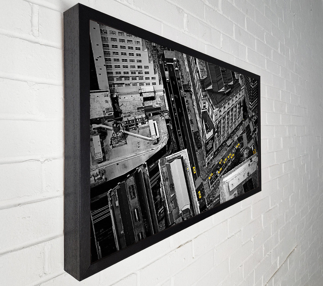  A Canvas Print of New York City Streets From Above Canvas Print