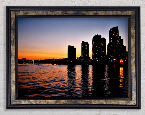 City Sunrise Framed Print
