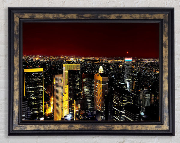 City That Never Sleeps Framed Print