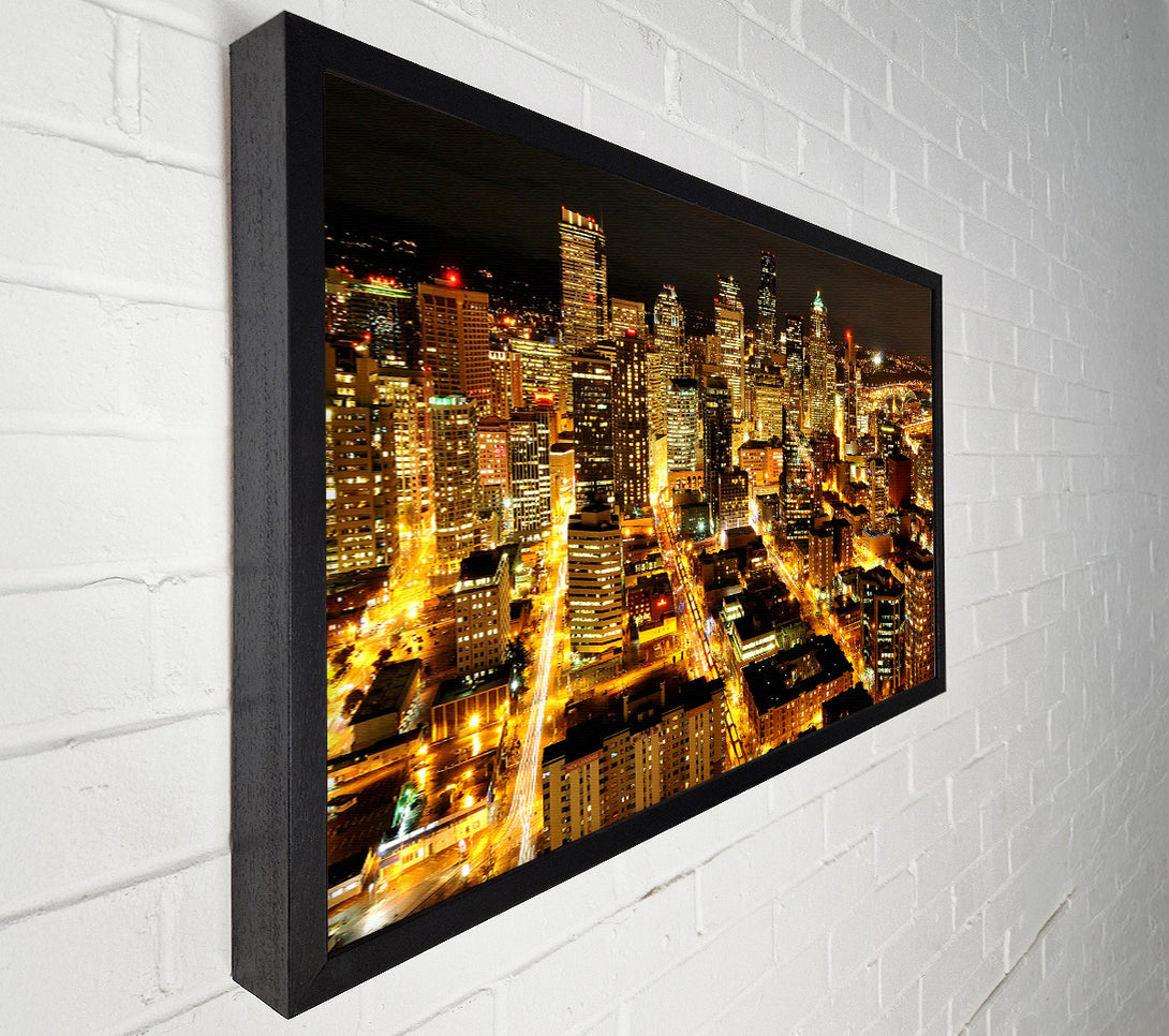  A Canvas Print of Citylights Canvas Art