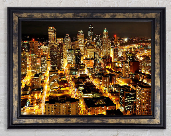 Citylights Framed Print