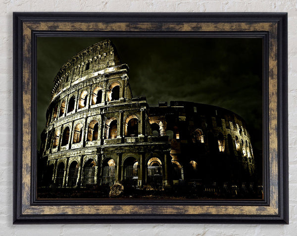 Colosseum Roman Architecture Framed Print
