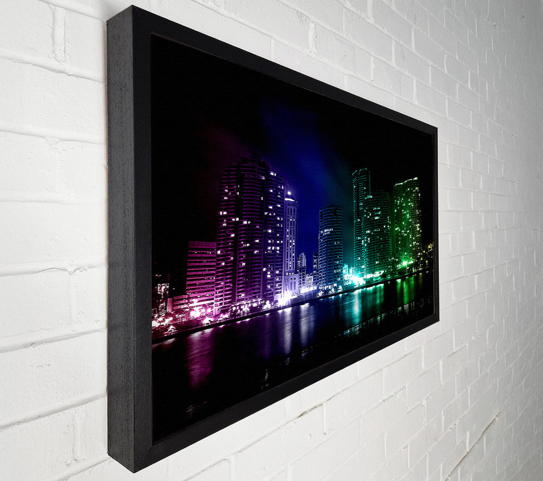 A Canvas Print of Creative City Lights Canvas Art