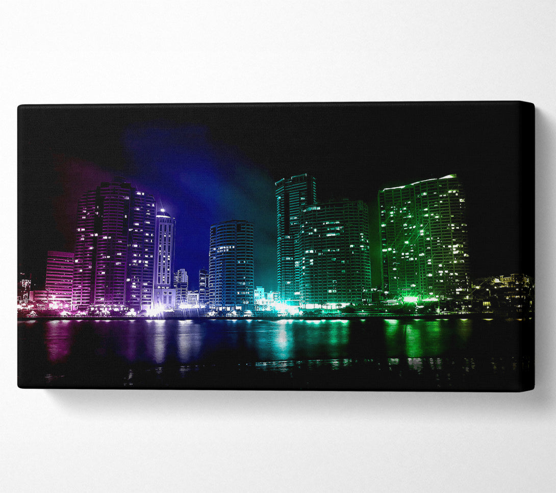  A Canvas Print of Creative City Lights Canvas Art