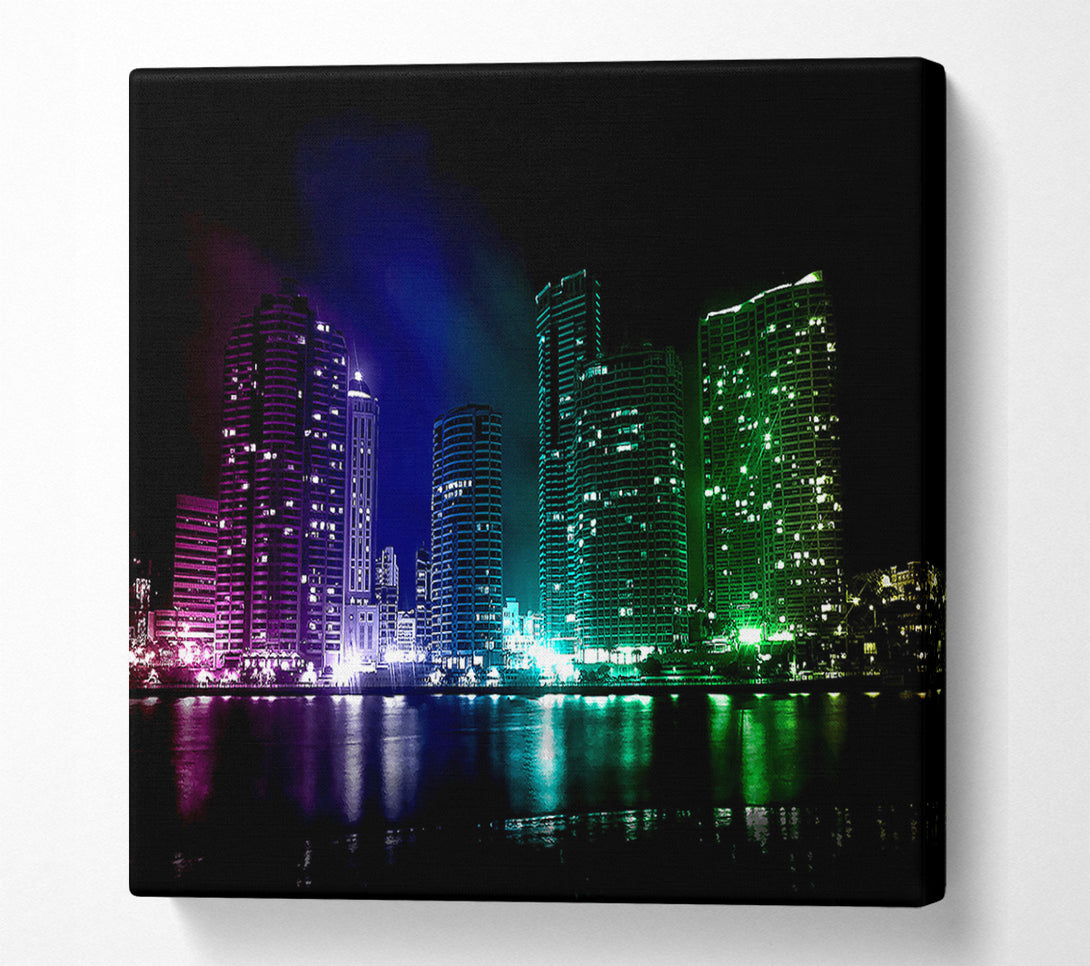  A Canvas Print of Creative City Lights Canvas Art