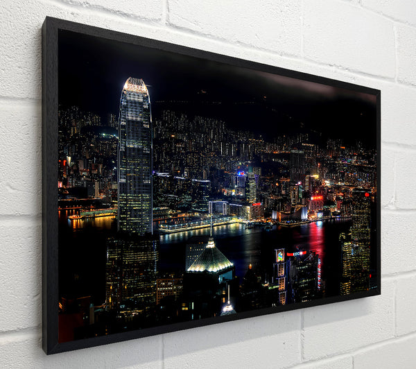 Dark night City Hong Kong