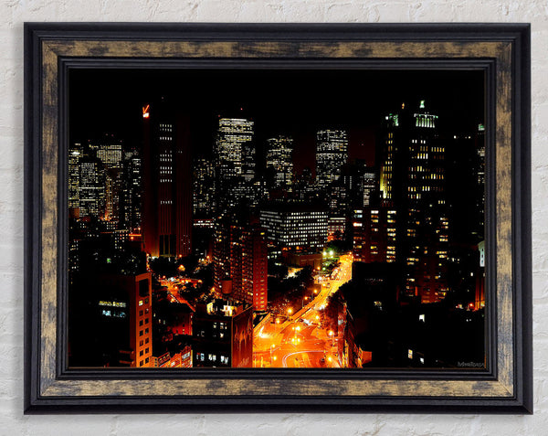 Downtown Manhattan Framed Print