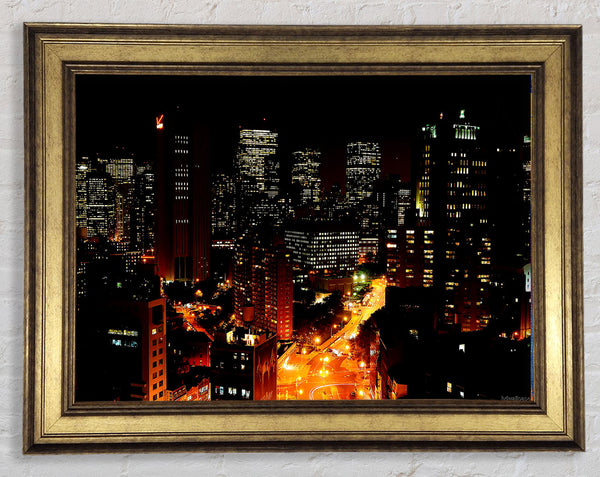 Downtown Manhattan Framed Print