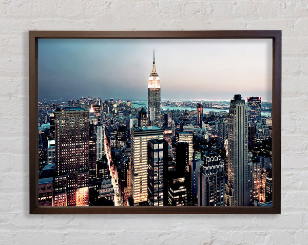 Empire State Building in der Abenddämmerung