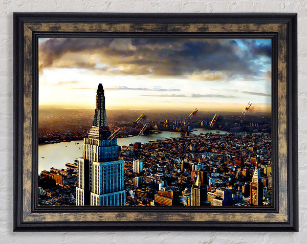 Empire State Building View Framed Print