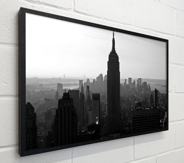 Empire State Building B n W Morning