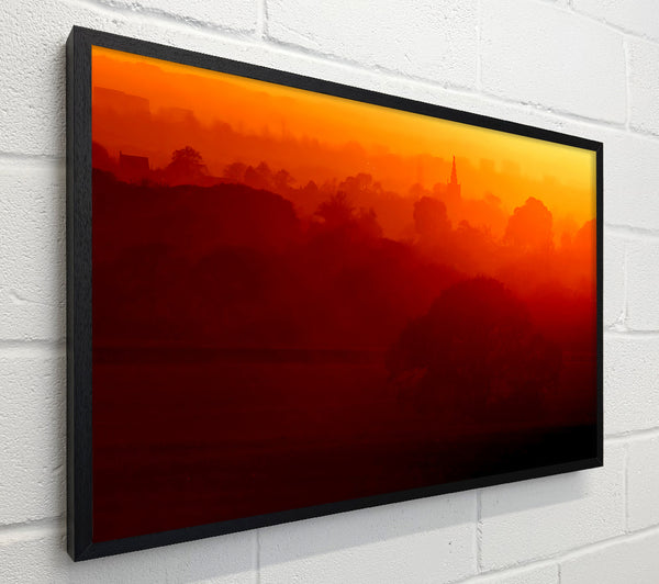 English Countryside At Dawn