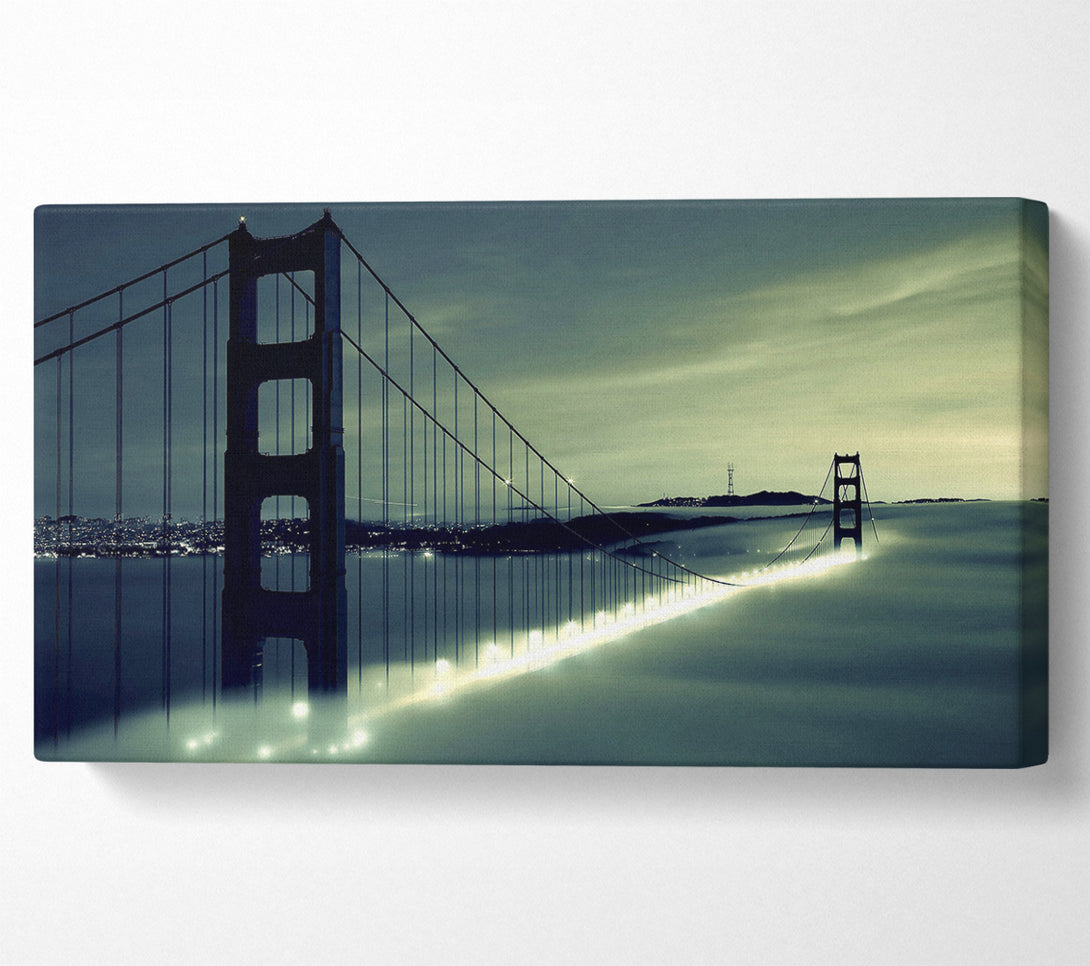  A Canvas Print of Golden Gate Bridge Light In The Fog Canvas Print