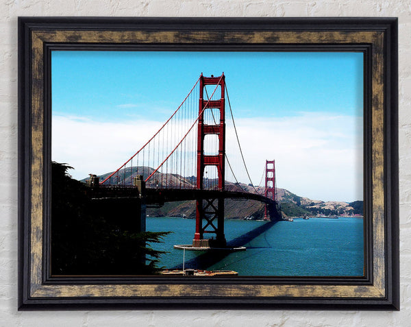 Golden Gate Bridge Afar Framed Print