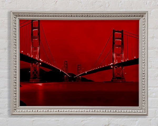 Golden Gate Bridge Twins Red