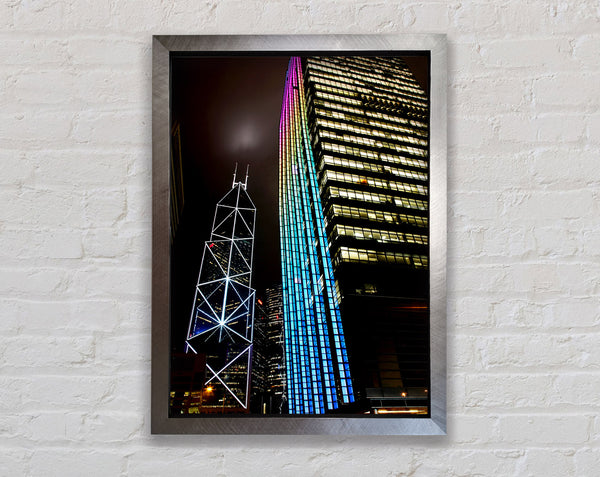 Hong Kong Buildings Framed Print