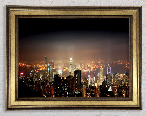 Hong Kong From Above Framed Print