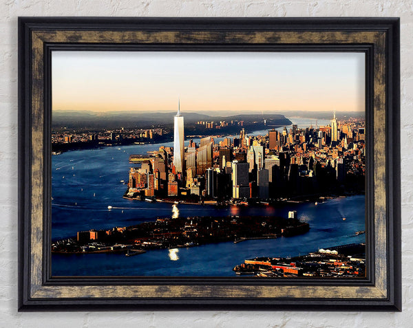 Hong Kong Harbour At First Light Framed Print