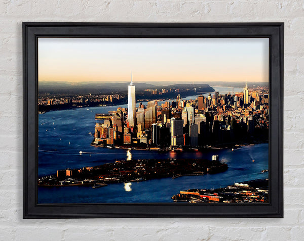 Hong Kong Harbour At First Light Framed Print
