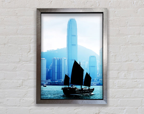 Hong Kong Harbour Morning Mist Framed Print