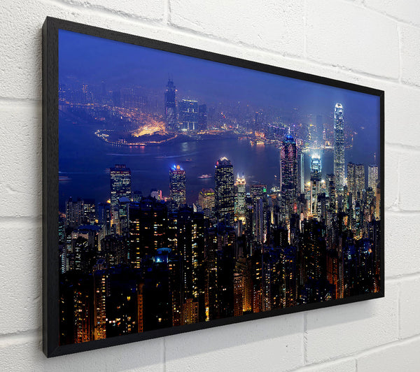 Hong Kong Harbour Night Mist