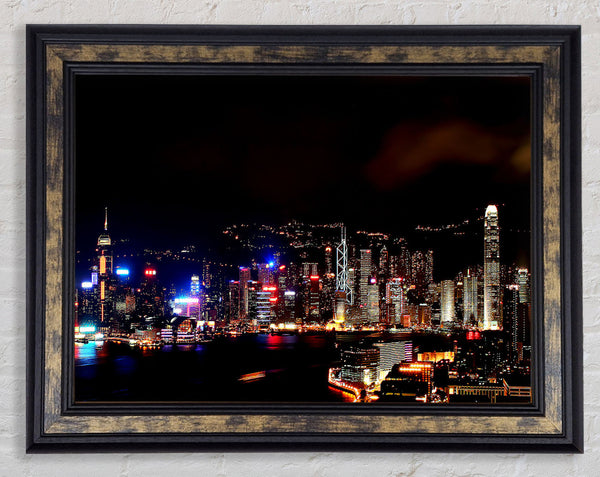 Hong Kong Reflections Framed Print