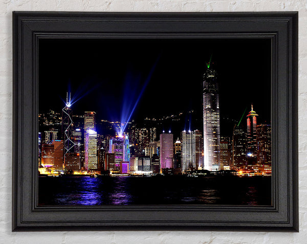 Hong Kong Skyline Framed Print