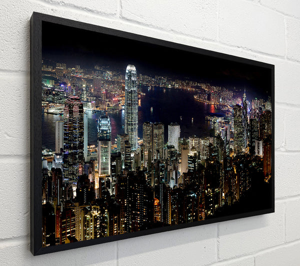 Hong Kong Waters At Night