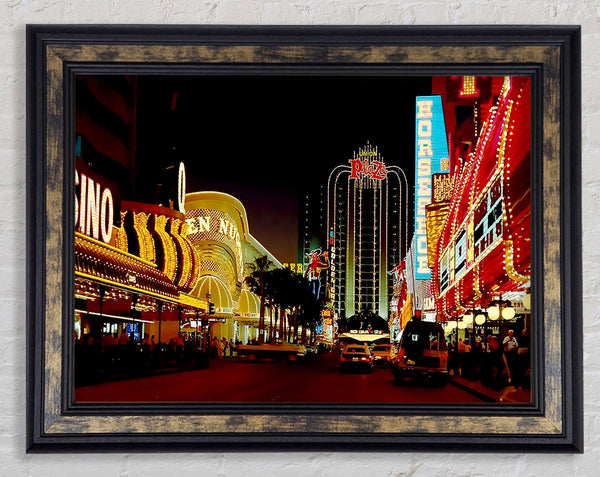 Las Vegas Strip Casino Heaven Framed Print