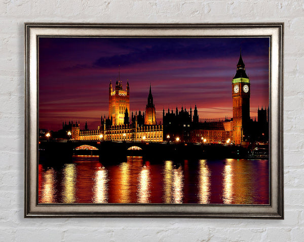 London At Night Framed Print